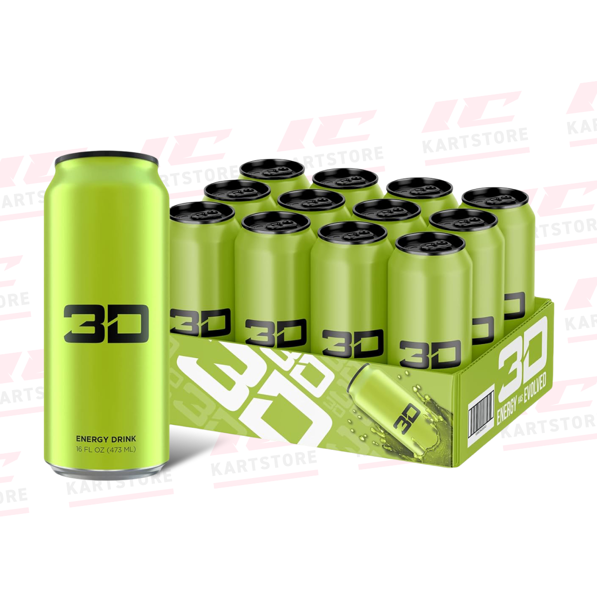 3D Energy - Citrus Mist (12 Drinks/473ml Each)