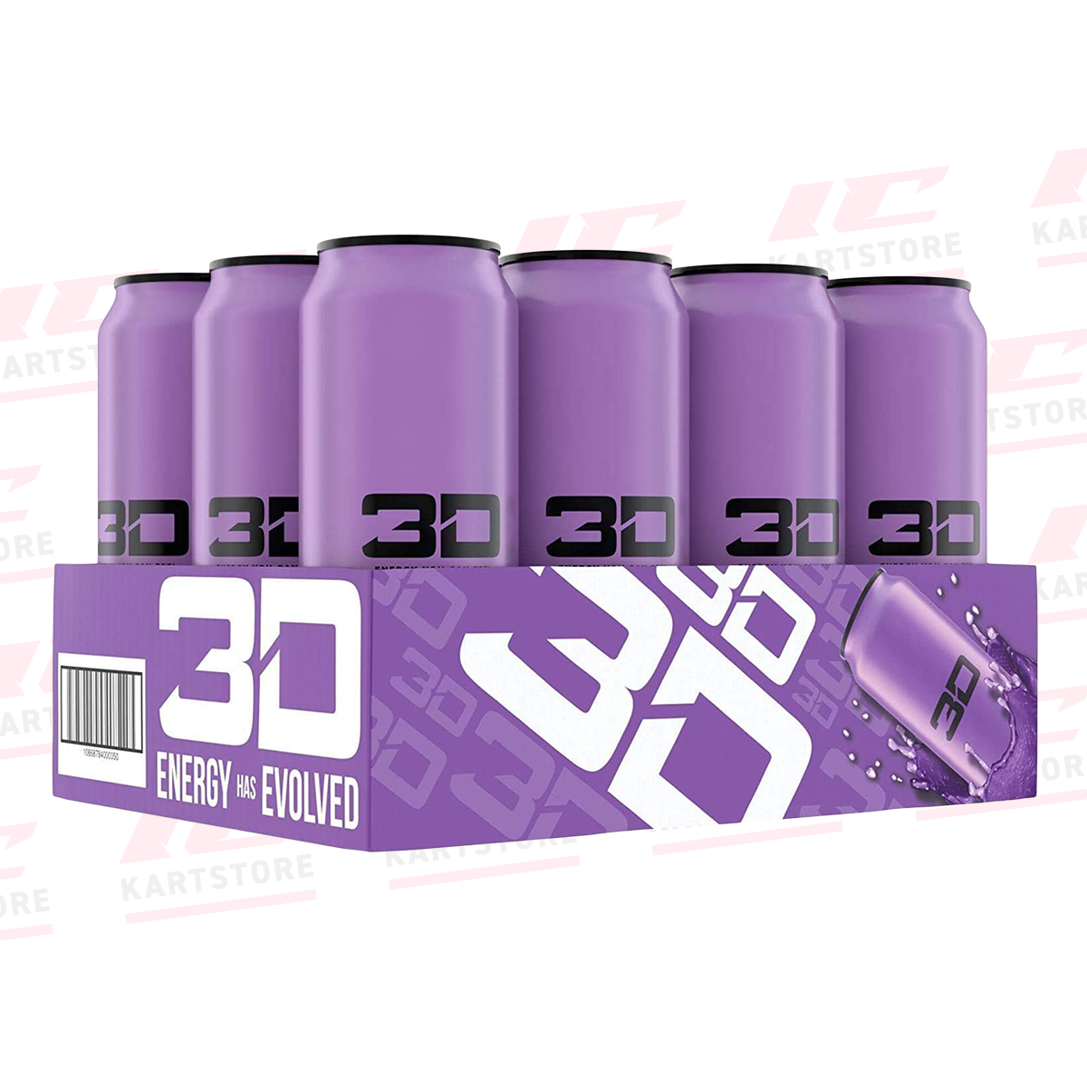 3D Energy - Grape (12 Drinks/473ml Each)