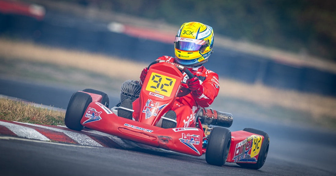Andrew Platt driving kart 92 at the 2026 Retro Kart Championship O Plate at Whilton Mill