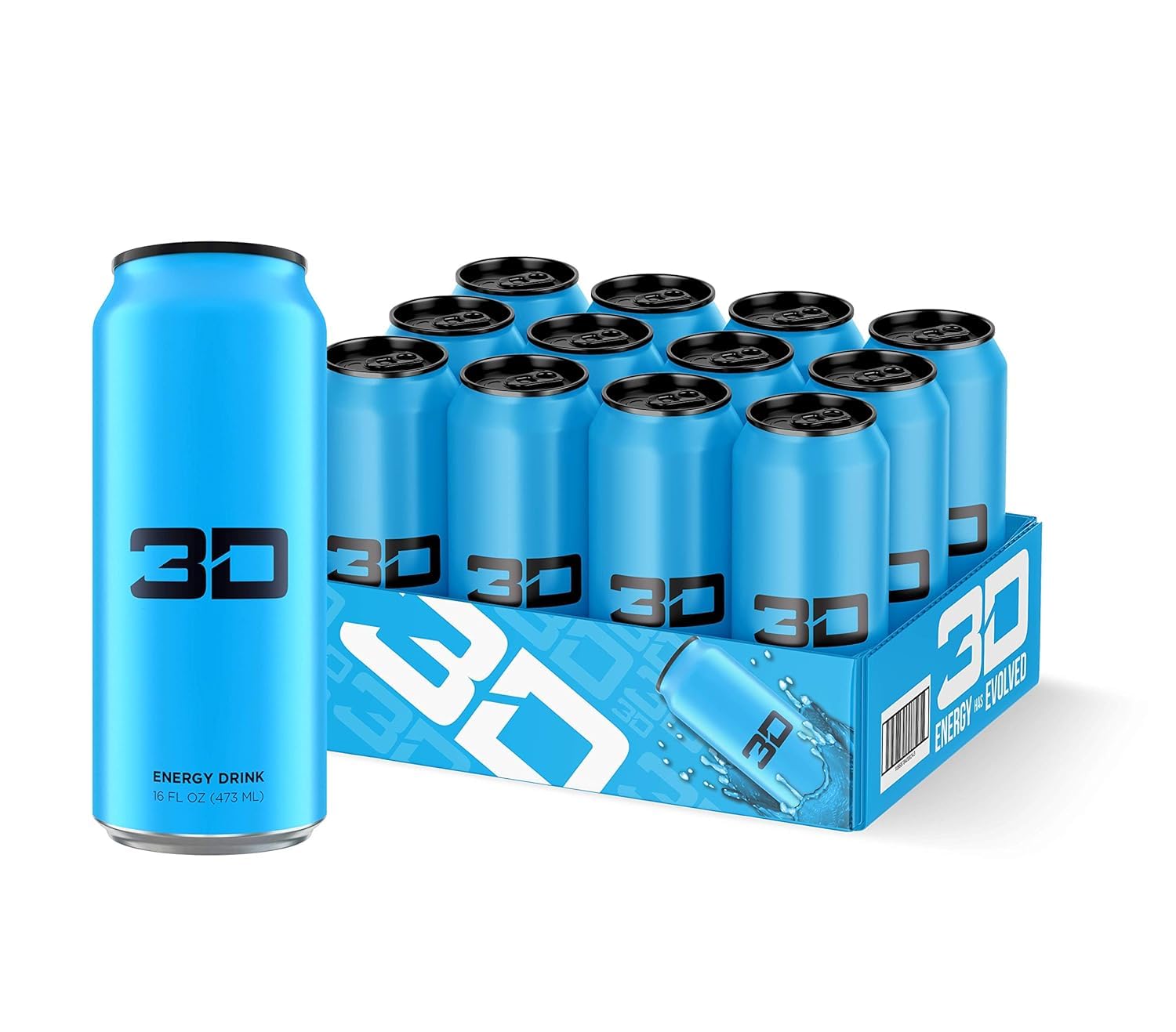 3D Energy - Berry Blue (12 Drinks/473ml Each)