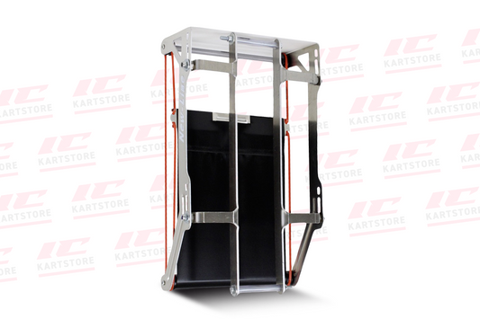New-Line X30 black radiator blind for kart cooling system airflow control