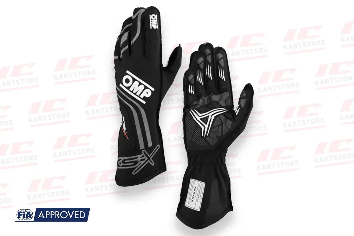 OMP KS-X Kart Gloves Black