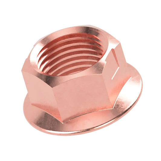 Precision Copper Locking Kart Wheel Stud Nuts – pack of 6 for kart racing