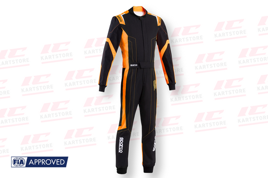 Sparco Thunder Advanced Kart Suit – durable, lightweight kart racing suit designed for comfort, protection, and performance, available at IC Kartstore.