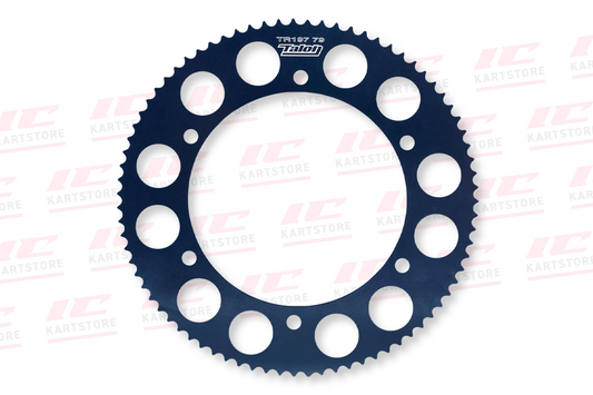 Talon aluminium rear kart sprocket for racing performance